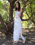 02.25.217b- Floral Linen Skirt