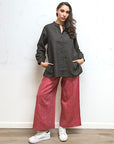 02.25.232- Linen Wide Leg Pants