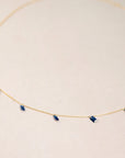 08.25.857 18kt Gold Necklace with Blue Sapphires