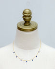 08.25.857 18kt Gold Necklace with Blue Sapphires