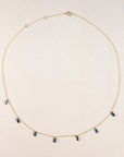08.25.858 18kt Gold Necklace with London Blue Topaz