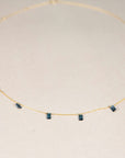 08.25.858 18kt Gold Necklace with London Blue Topaz