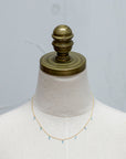 08.25.860 18kt Gold Necklace with Swiss Blue Topaz