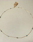 08.25.861 18kt Gold Necklace with London Blue Topaz