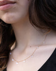 08.25.866 18kt Gold Necklace with Moonstones