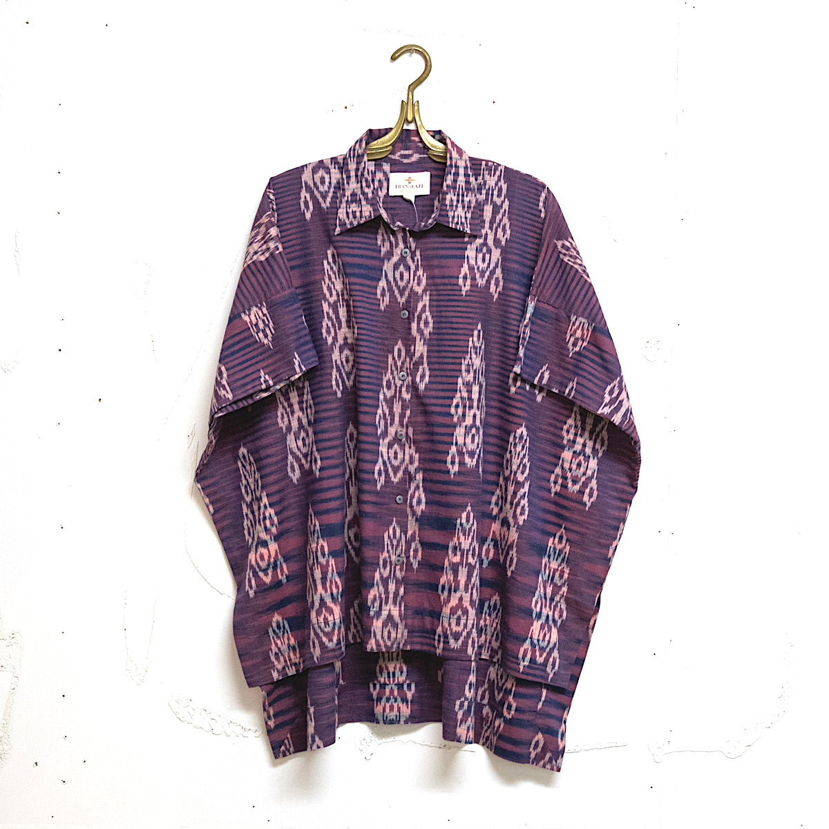 15.25.1506 Ikat Weave Cotton Shirt