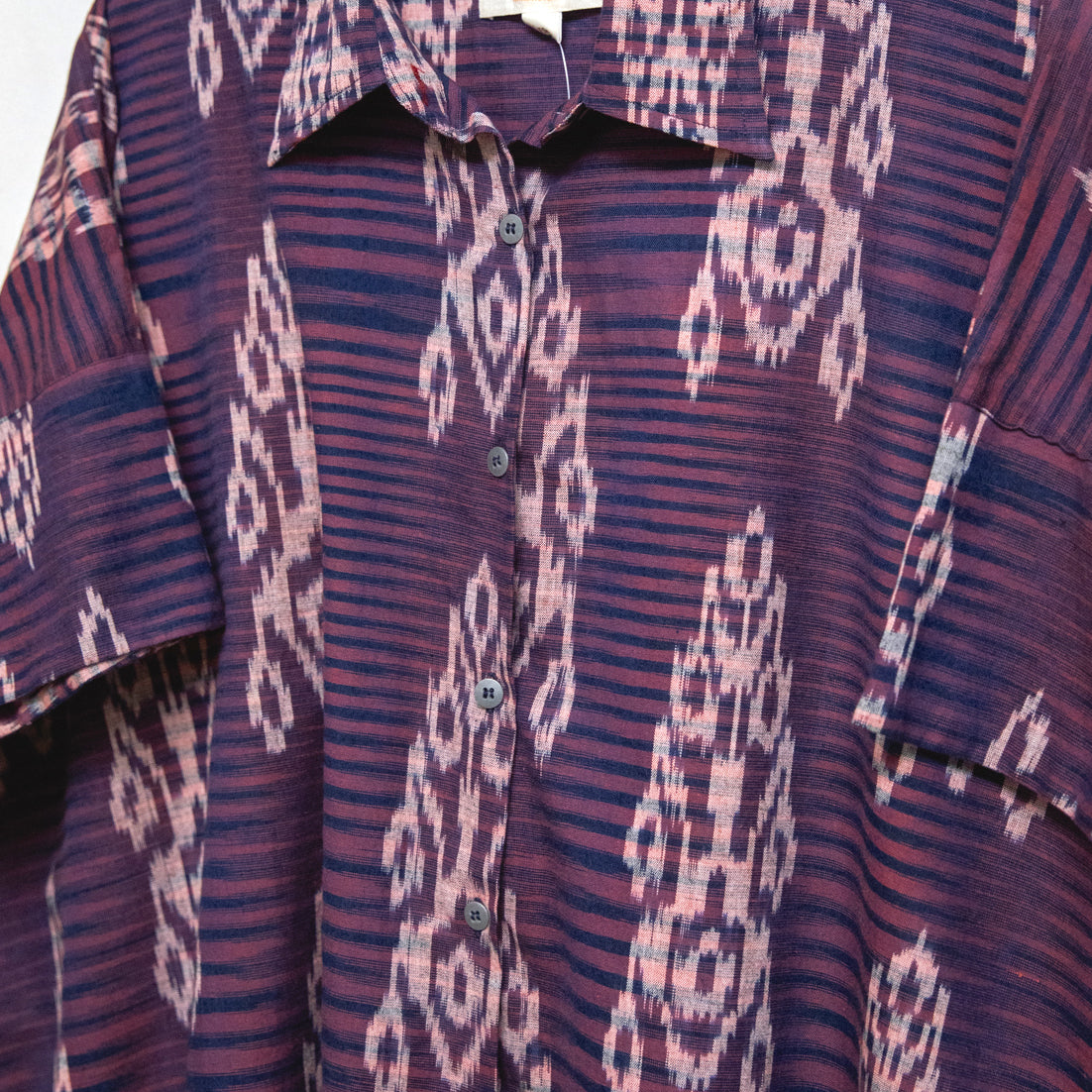 15.25.1506 Ikat Weave Cotton Shirt