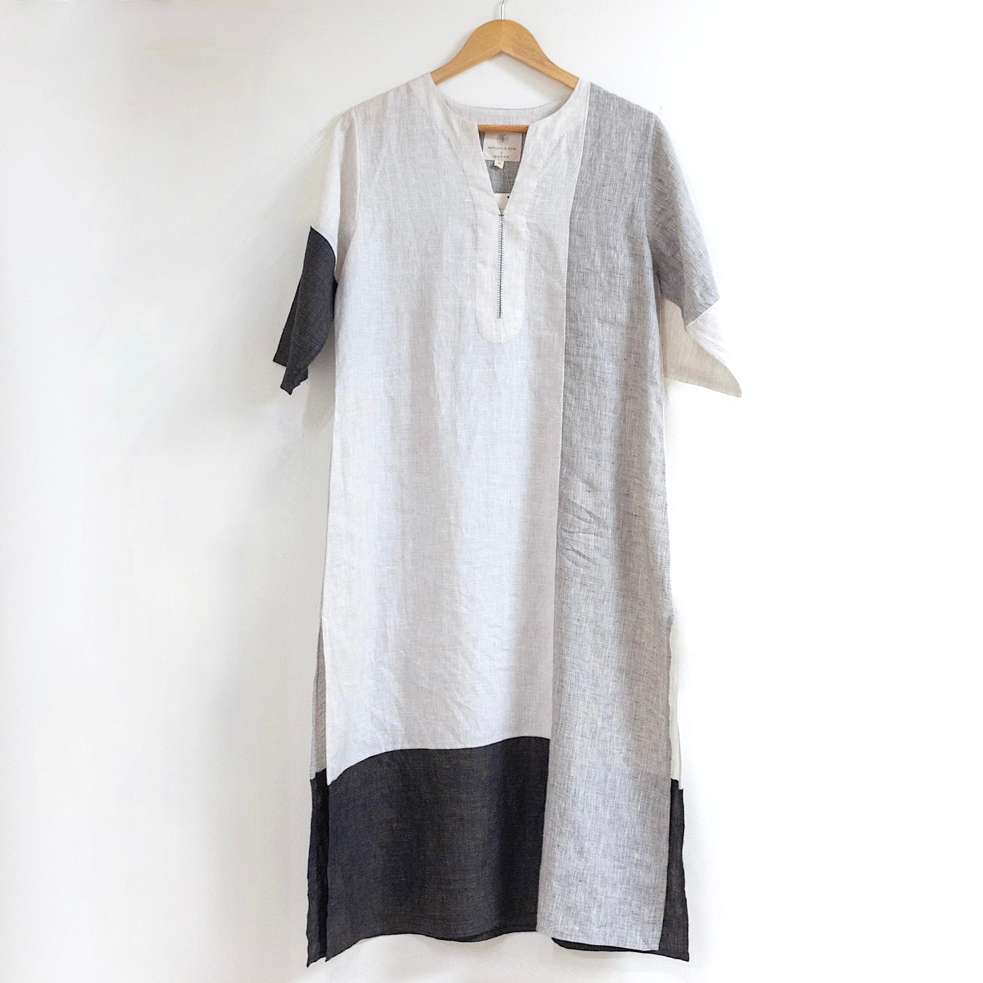 02.24.218 - Color Blocked Linen Tunic – Marigold Row