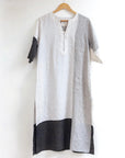 02.24.218 - Color Blocked Linen Tunic