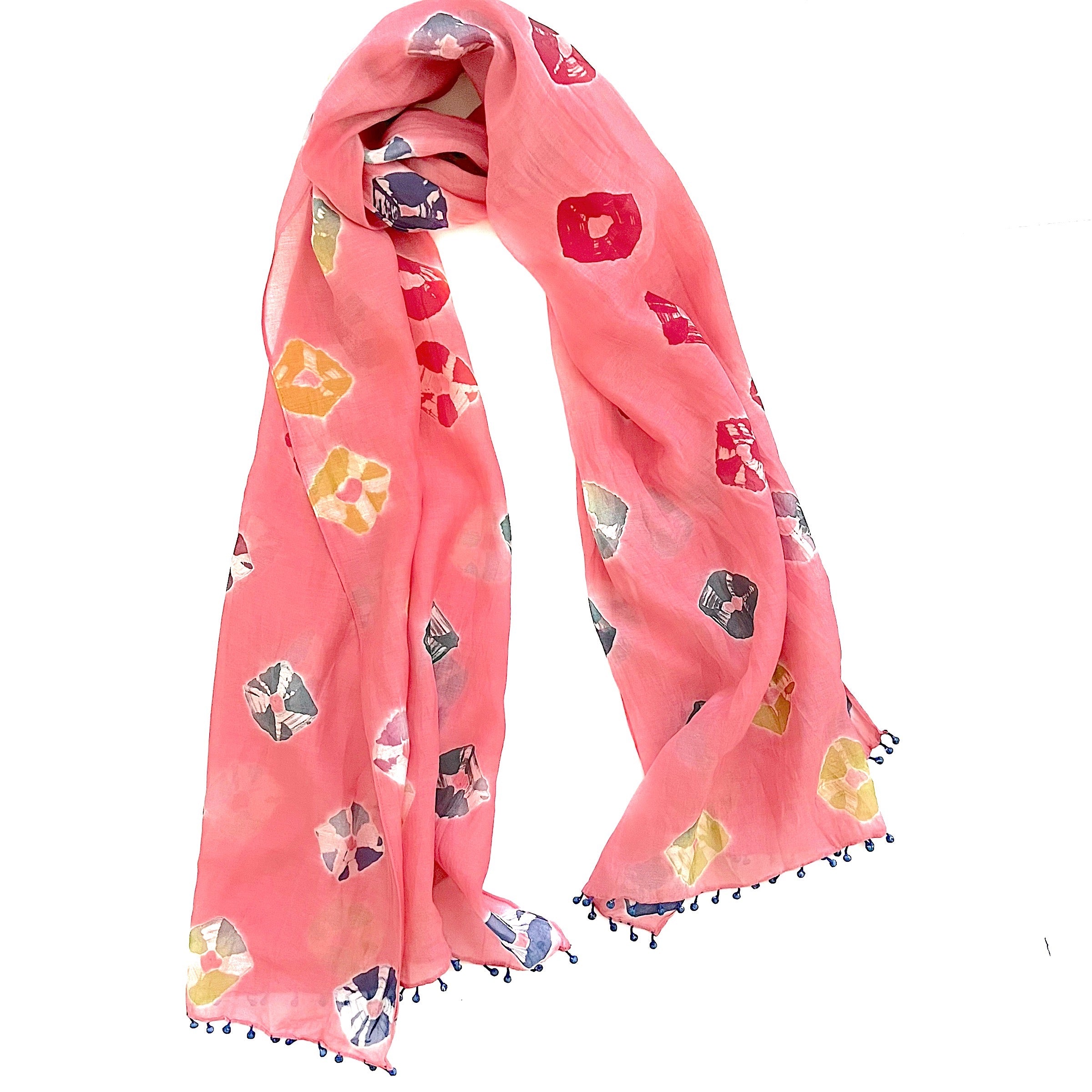 小物 Yoli Silk cotton khadi scarf Black Cotton Scarf