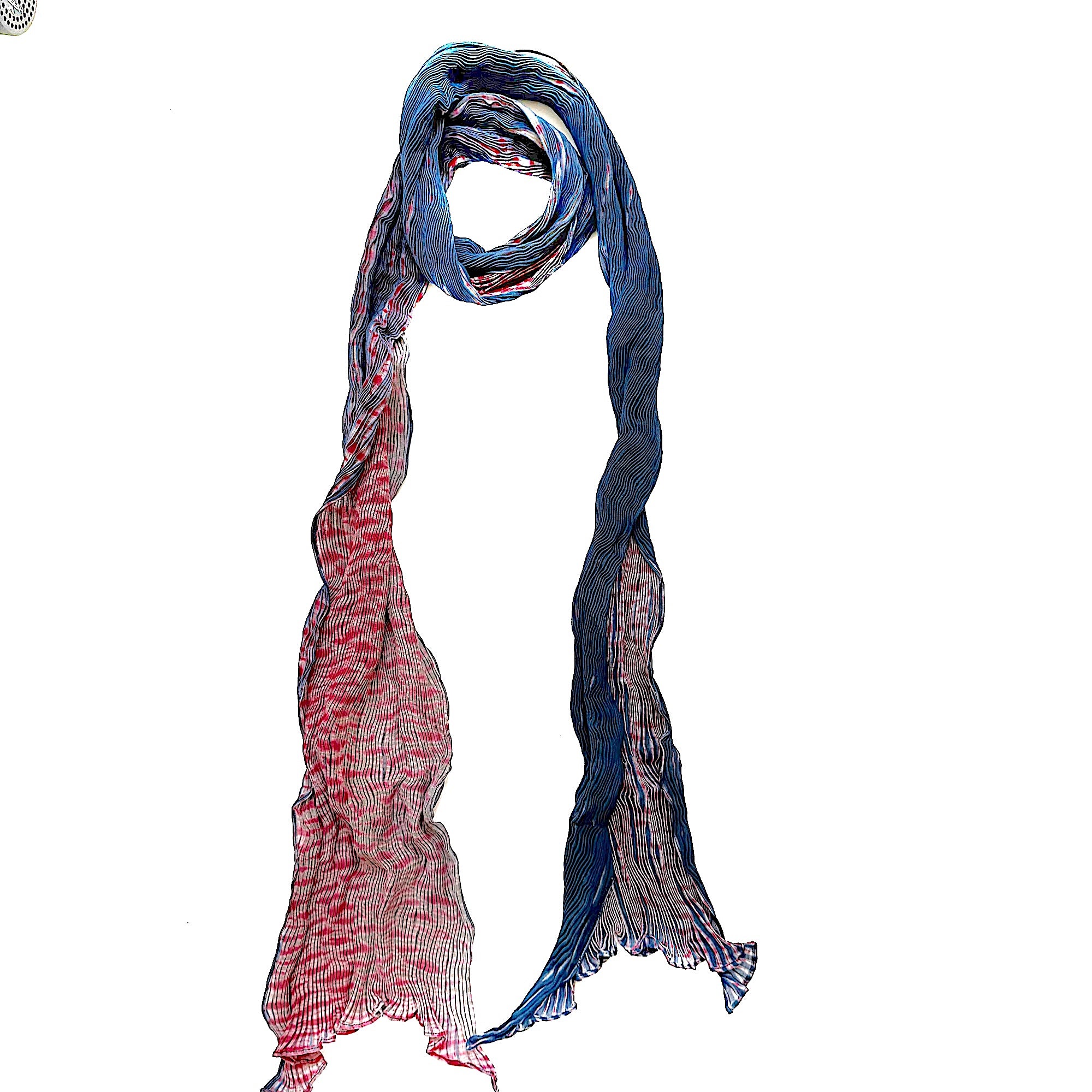 2540 Tie Dyed Cotton Silk Scarf