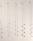 08.25.857 18kt Gold Necklace with Blue Sapphires