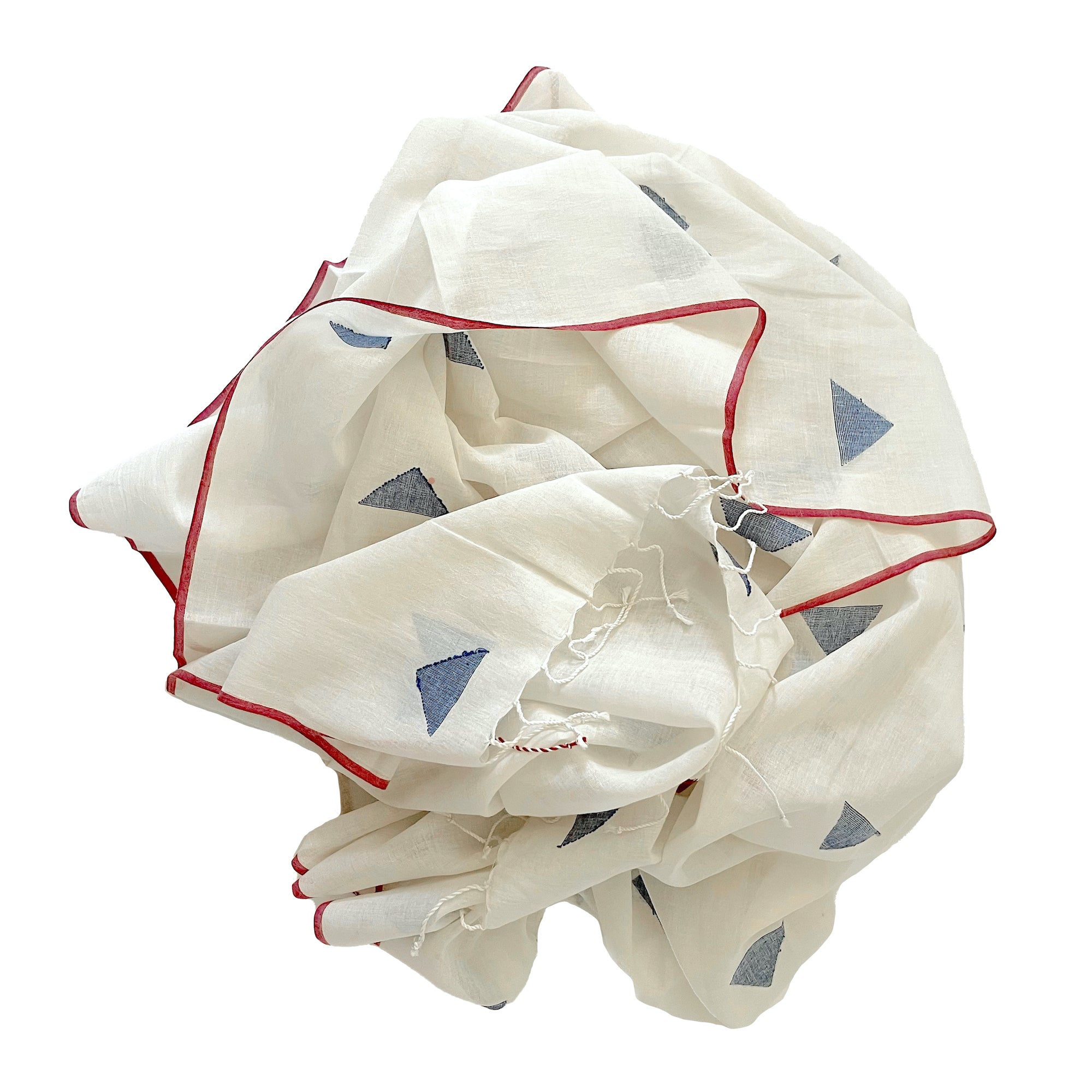 スカーフ Low Tide : 25SS / PLEATS SCARF (4COLORS) Dual Check Handwoven Knot Scarf | Earth/Multi | TOAST