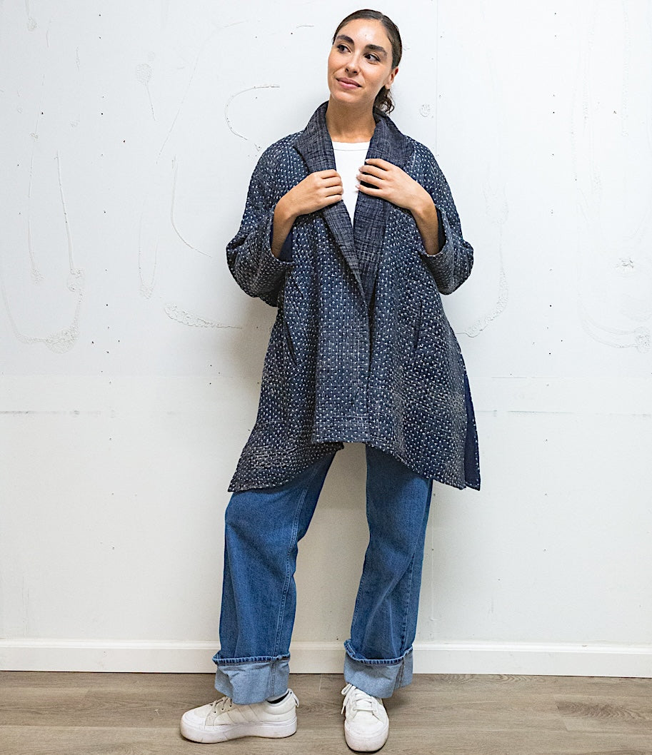 01.26.120 Quilted Cotton Swing Coat