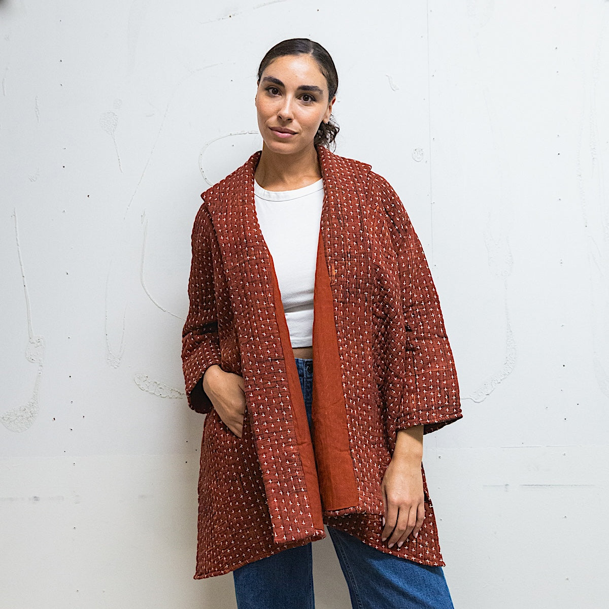 01.26.121 Quilted Cotton Swing Coat