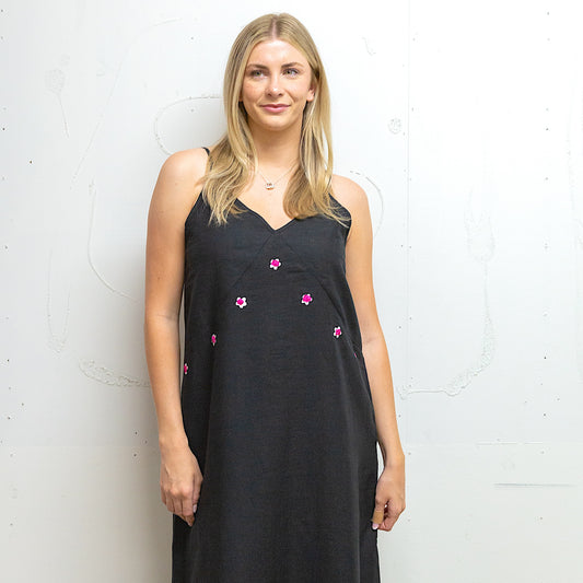 02.24.206 - embroidered linen dress SALE