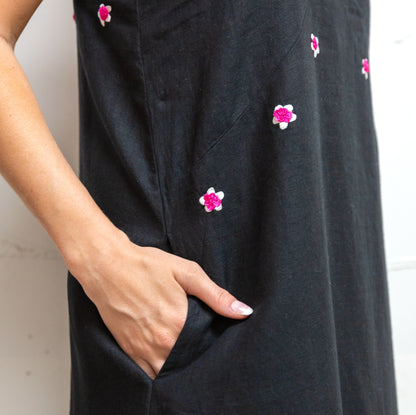 02.24.206 - embroidered linen dress SALE