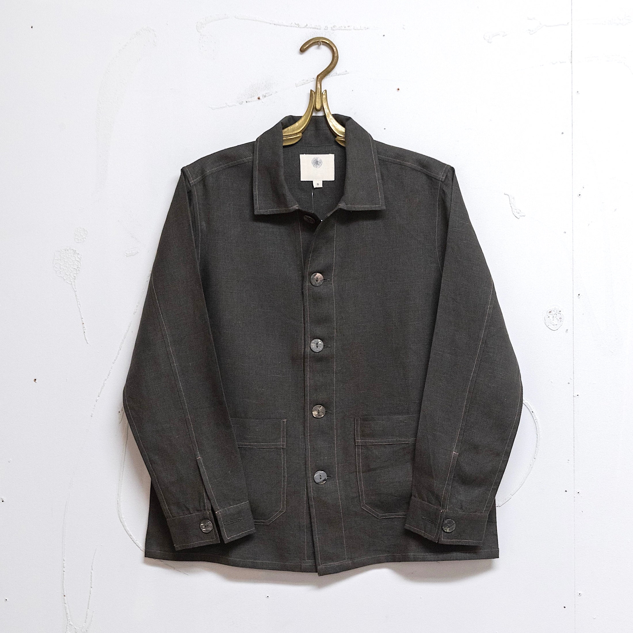 ジャケット・アウター ANTIQUE DUSTY DYE LINEN OVER JACKET 02.25.276- Linen Jacket – Marigold Row