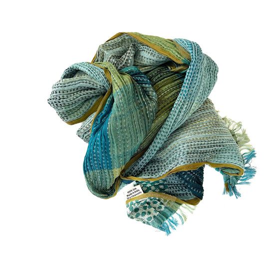 2316 crinkled silk scarf