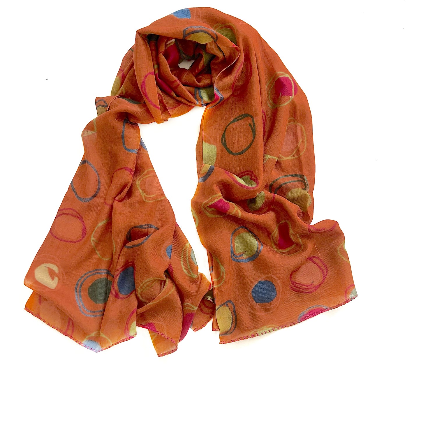 2345 wool silk scarf