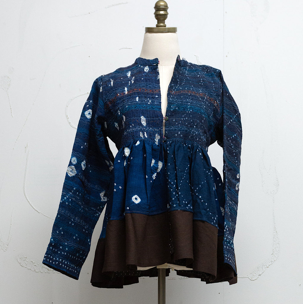 23i8 - wool silk blend short jacket
