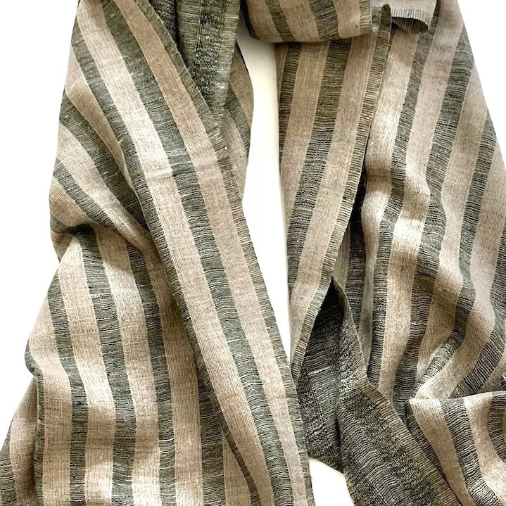 23KL14 cashmere striped scarf
