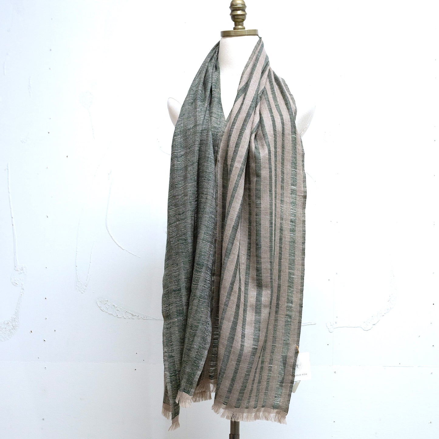 23KL14 cashmere striped scarf