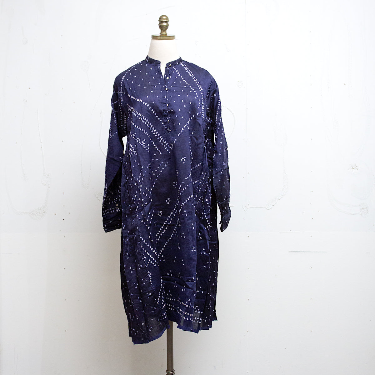 23i18 - tie dye cotton silk dress