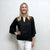 23MN1 - black linen top