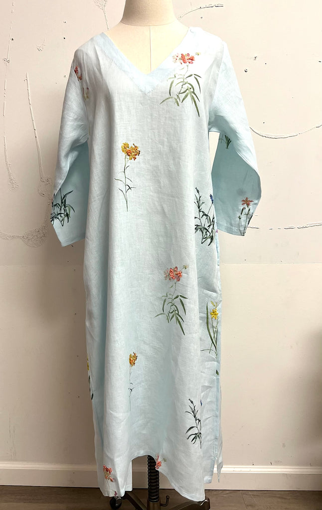 23MN9 - sky linen dress