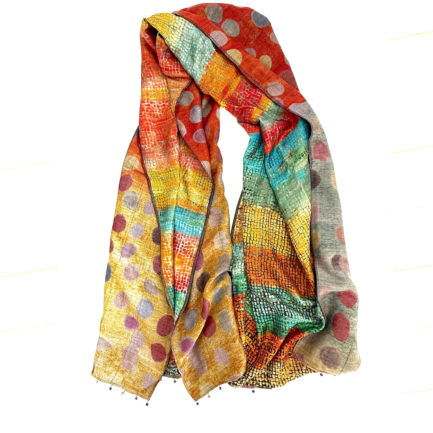 2436 wool silk stole