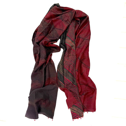 2438 wool silk stole