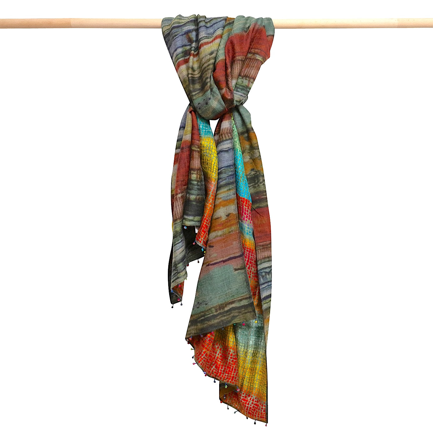 2441 wool silk stole