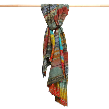 2441 wool silk stole