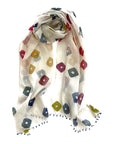 2454 cotton silk scarf