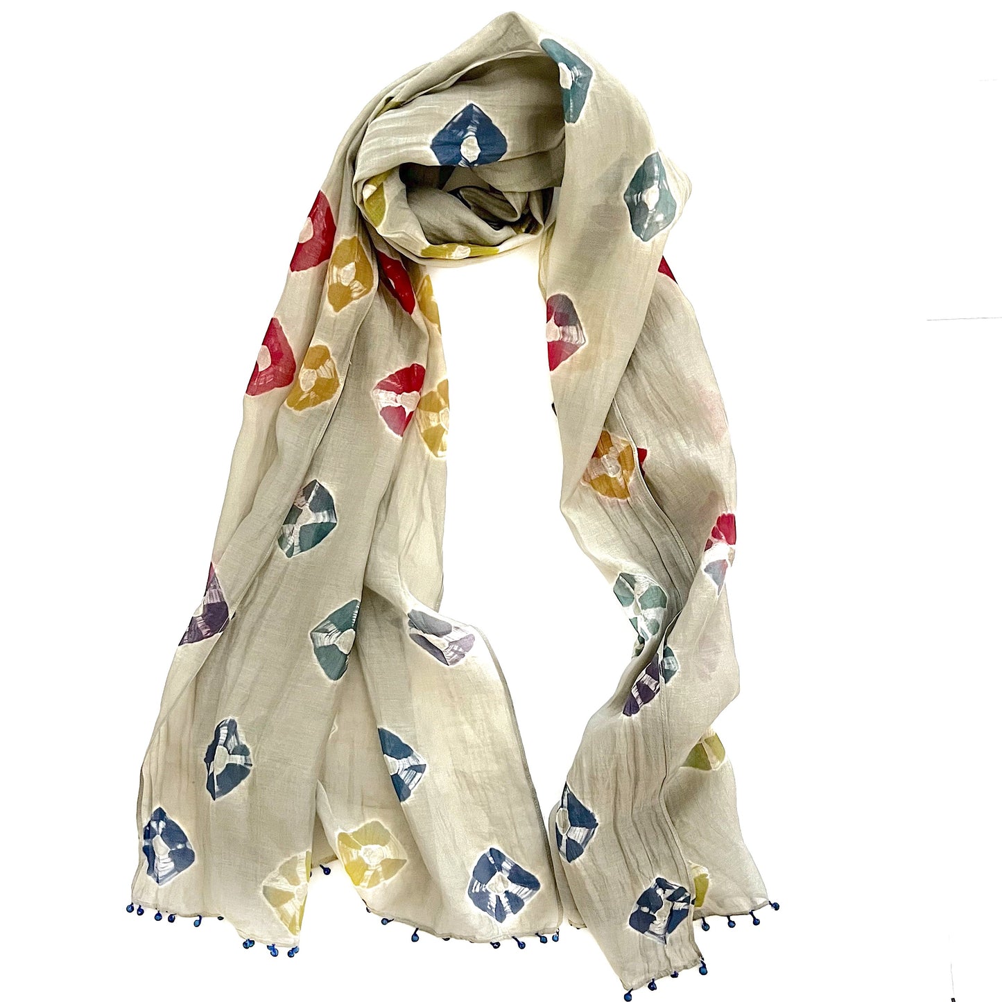 2456 cotton silk scarf