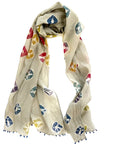 2456 cotton silk scarf