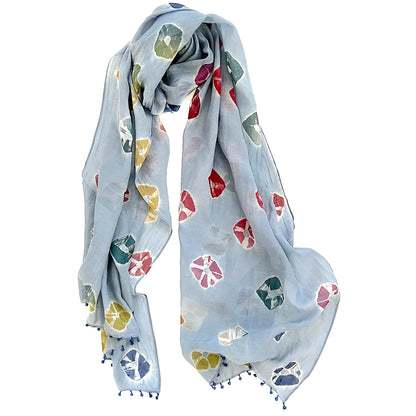 2457 cotton silk scarf