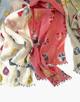 2456 cotton silk scarf