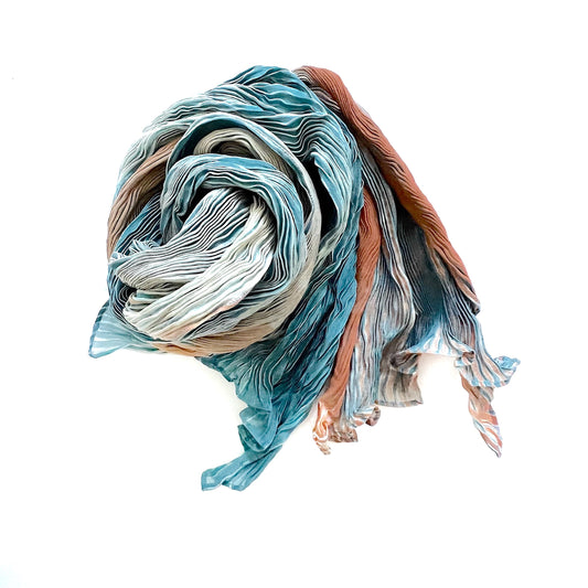 2460 tie dyed cotton silk scarf