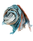 2460 cotton silk tie dyed scarf