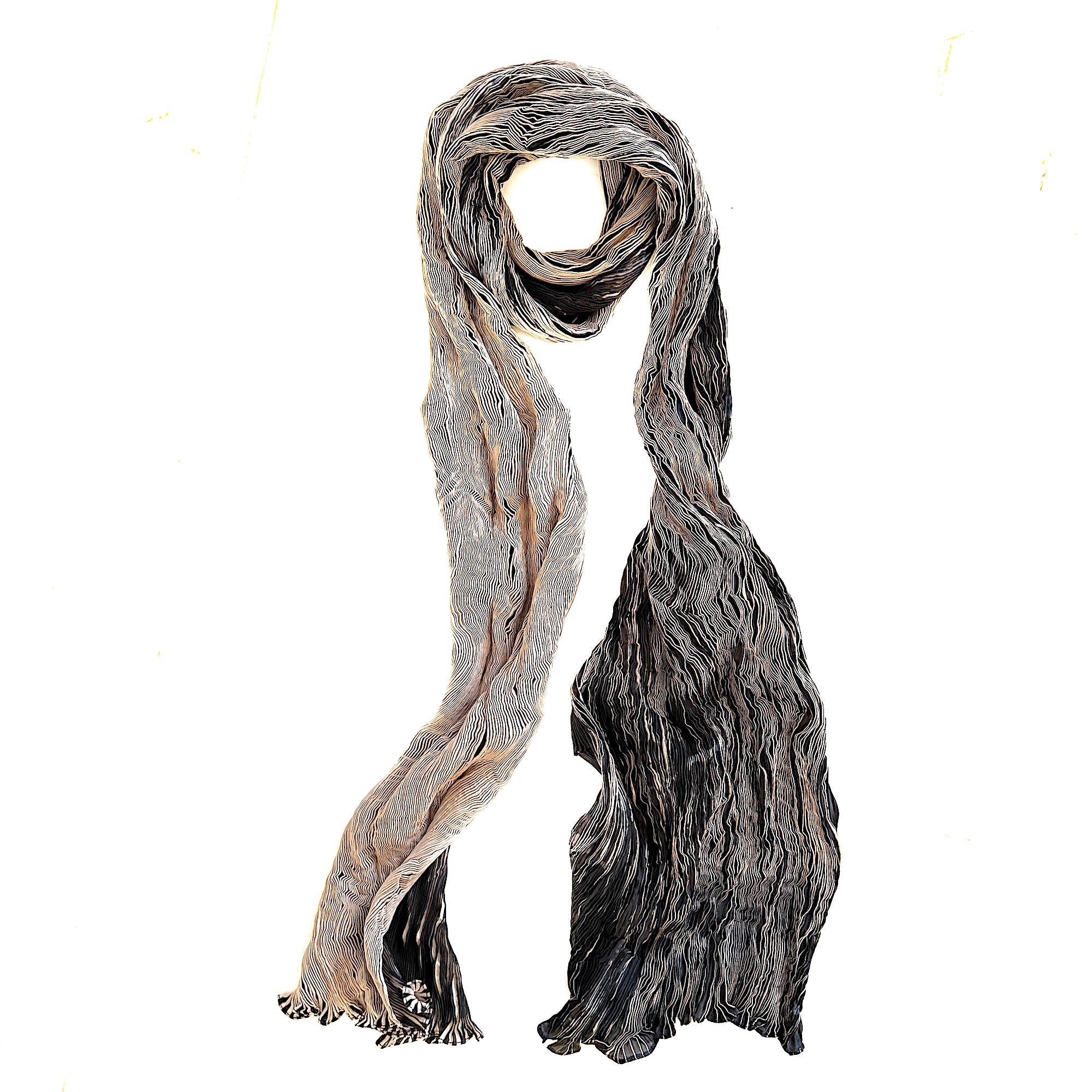 2614 Tie Dyed Silk Scarf – Marigold Row