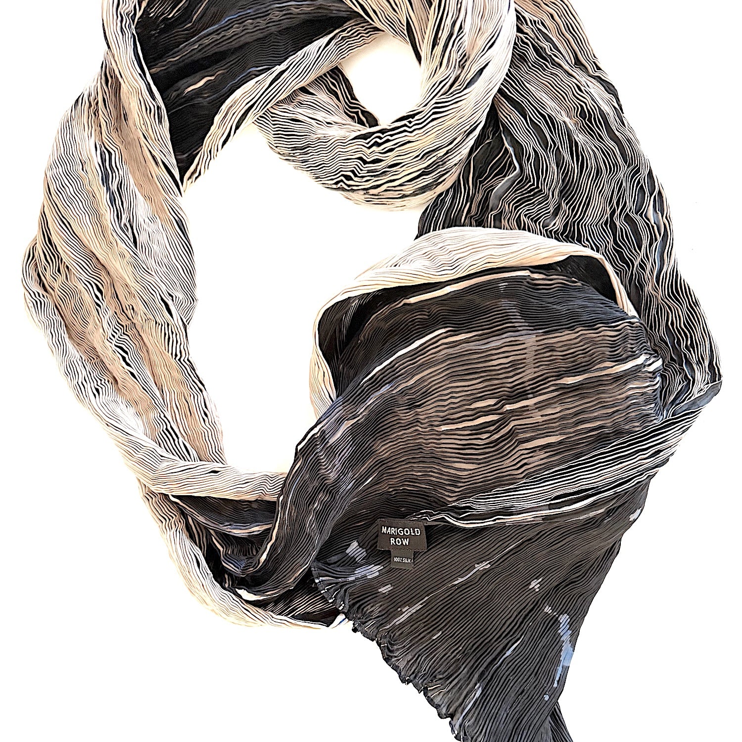 2614 Tie Dyed Silk Scarf – Marigold Row