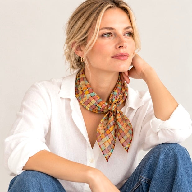 2665 Cotton Silk Scarf
