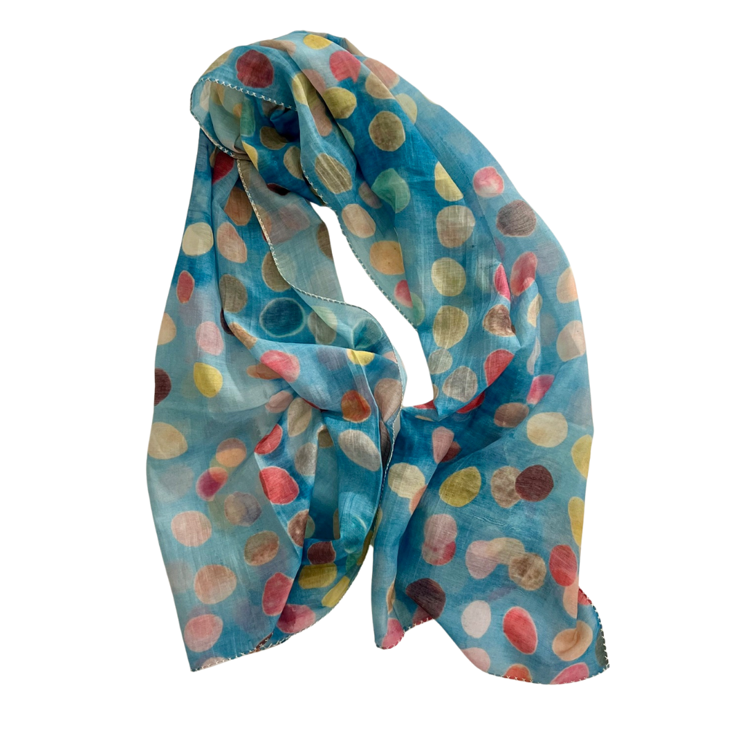 2363 cotton silk scarf