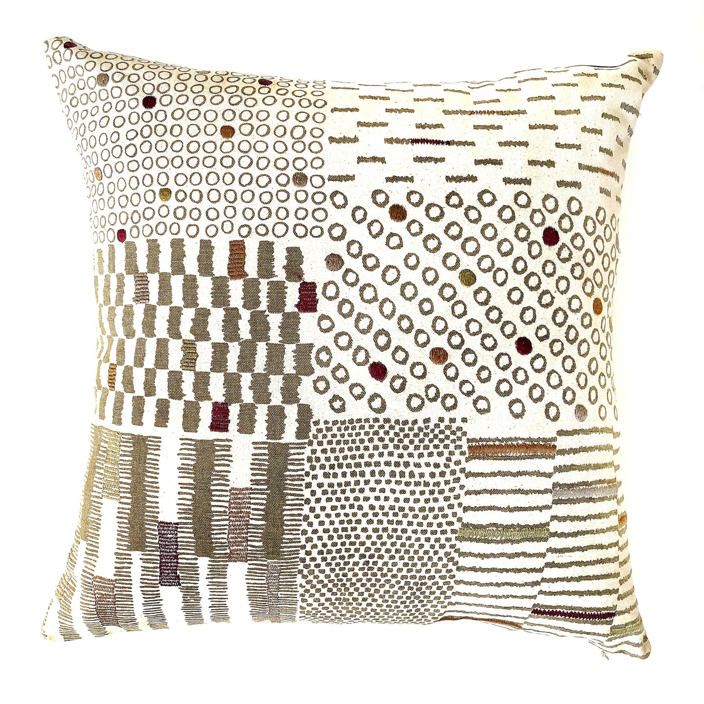 1071 embroidered cotton pillow