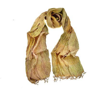 1205 crinkled silk scarf