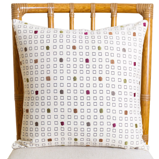1071 embroidered cotton pillow